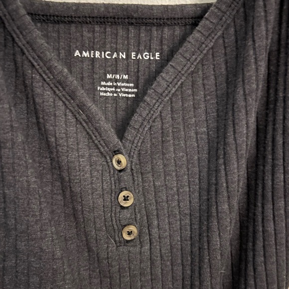 2/$10 AE White & Black (Charcoal) Tank Tops Bundle - Picture 3 of 7